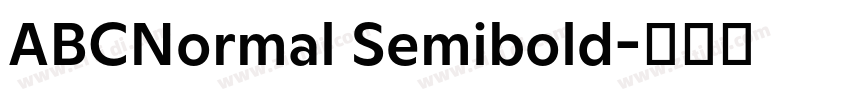 ABCNormal Semibold字体转换